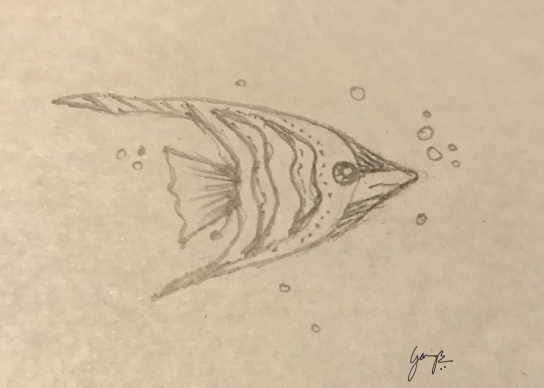 1100x786 Daily Art Challenge - Underwater Pencil Drawing
