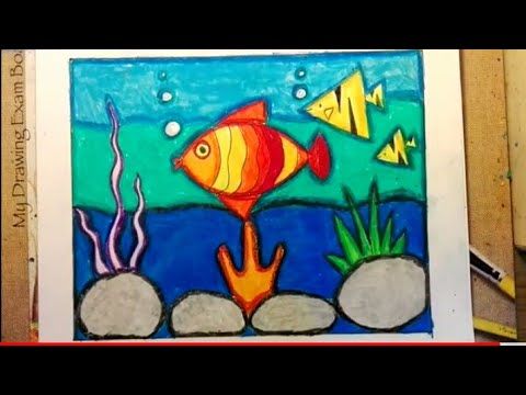 480x360 Simple Drawings For Kids Kids Art - Underwater Scene Drawing