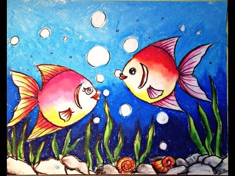 480x360 How To Draw Underwater Scenery Step - Underwater Scene Drawing