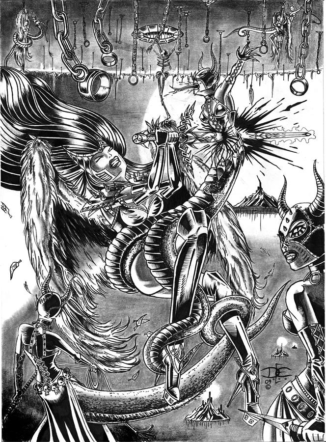 664x900 Underworld Drawing - Underworld Drawing