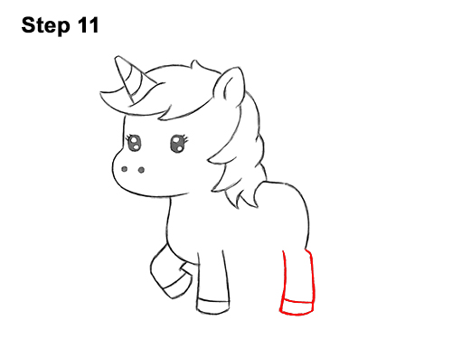 500x386 How To Draw A Unicorn - Unicorn Cartoon Drawing