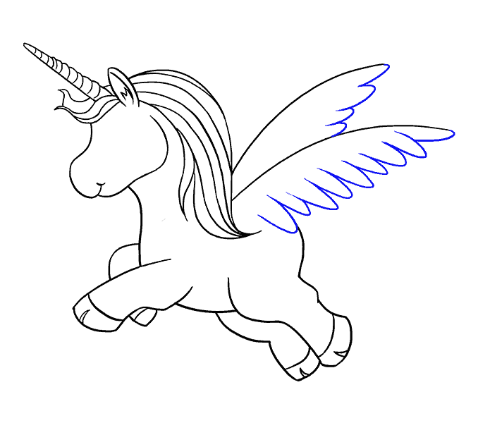 678x600 How To Draw A Unicorn In A Few Easy Steps Easy Drawing Guides - Unicorn Drawing