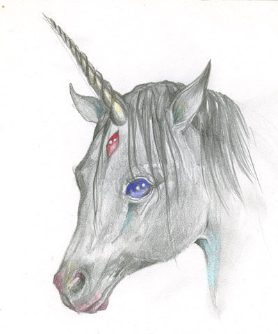 400x480 Unicorns Images Beautiful Unicorn Drawing Wallpaper And Background - Unicorn Drawing