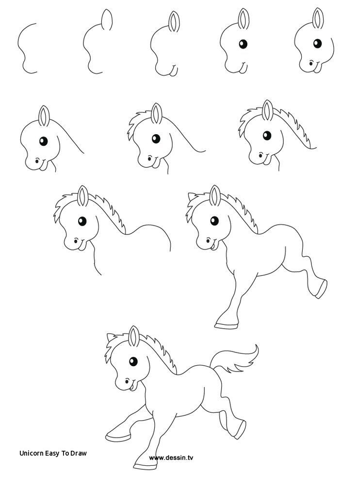 Easy Draw Step By Step Unicorn لم يسبق له مثيل الصور Tier3 Xyz