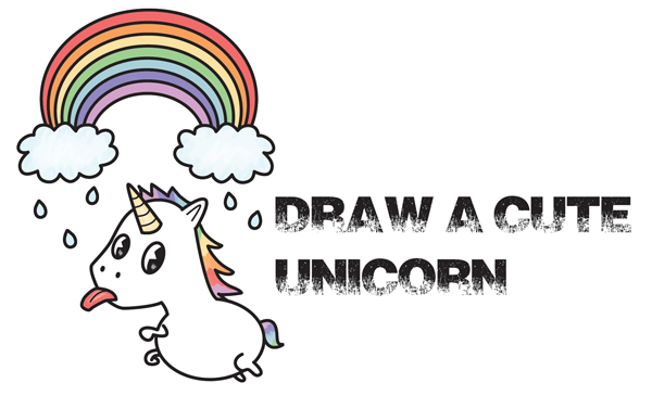 600x365 How To Draw A Unicorn Archives - Unicorn Drawing For Kids