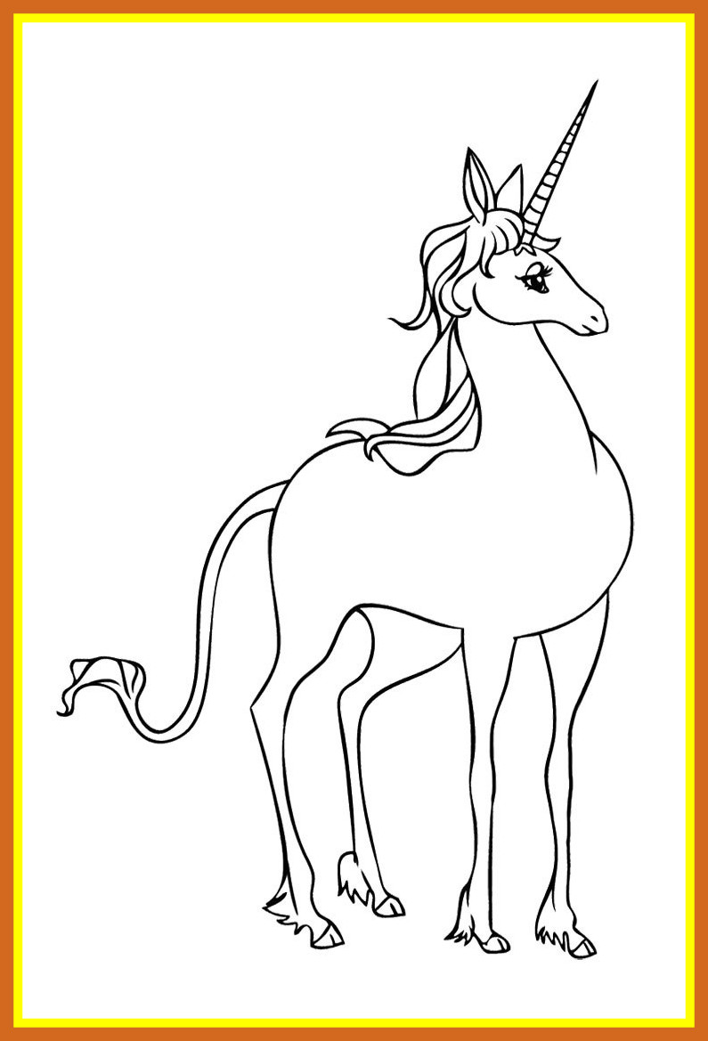 795x1169 Astonishing Unicorn Drawing Games At Getdrawings For Personal Use - Unicorn Drawing Games