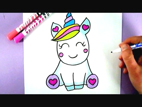 480x360 how to draw a cute easy unicorn best unicorn drawing easy how - Unicorn Drawing Images