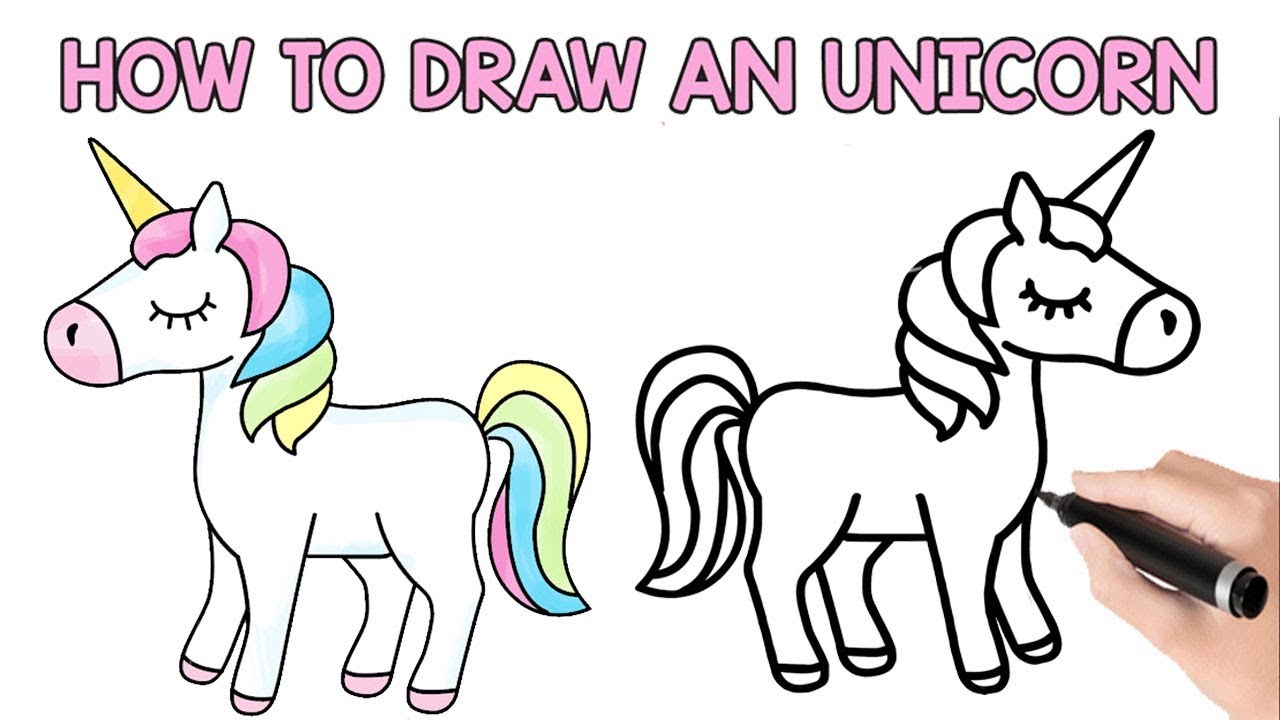 1280x720 How To Draw Unicorn - Unicorn Drawing Images