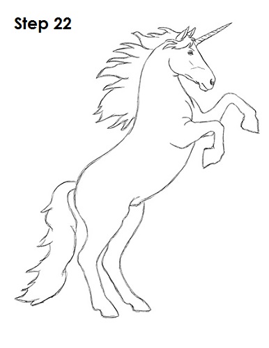 386x500 How To Draw A Unicorn - Unicorn Drawing Images