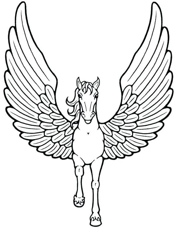 576x747 unicorn rainbow coloring pages unicorn drawing for kids at unicorn - Unicorn Drawing Images
