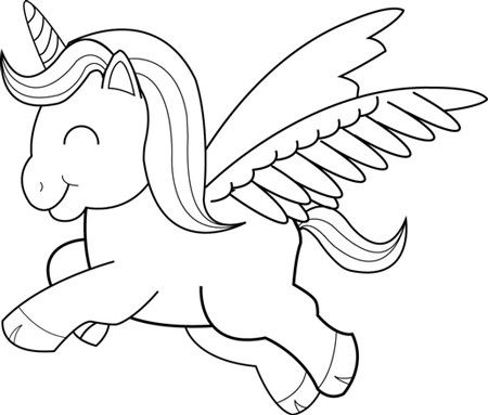 450x383 Pictures How To Draw A Unicorn Easy - Unicorn Drawing Pictures