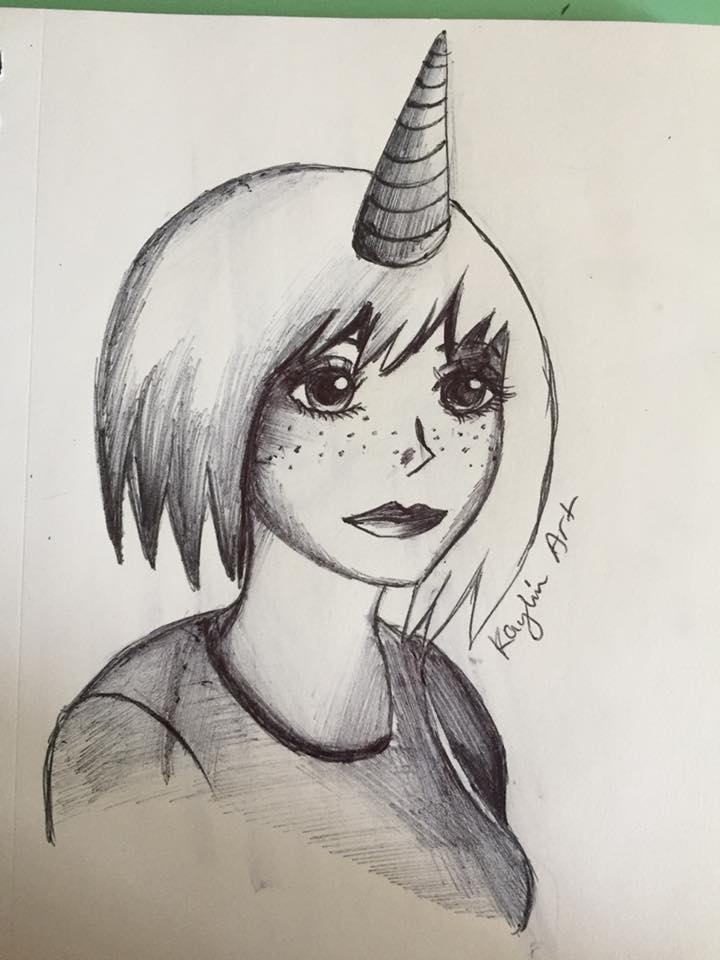 720x960 Unicorn Anime Girl Drawing Steemit - Unicorn Girl Drawing