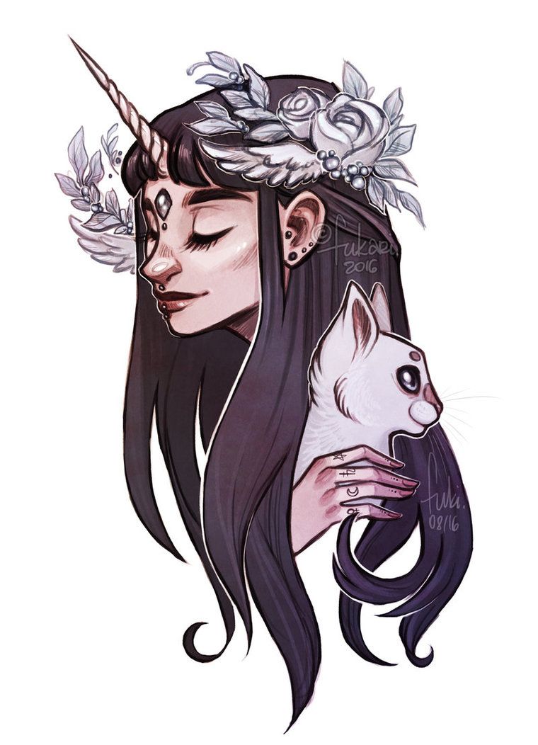 760x1052 Unicorn Girl! - Unicorn Girl Drawing