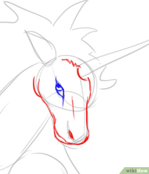 478x559 Ways To Draw A Unicorn - Unicorn Line Drawing