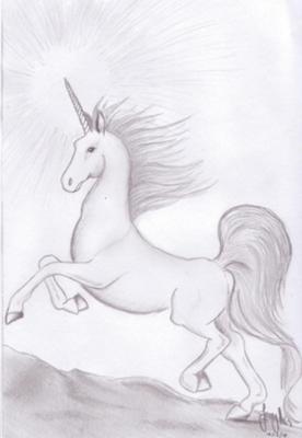 276x400 Pencil Unicorn - Unicorn Pencil Drawing