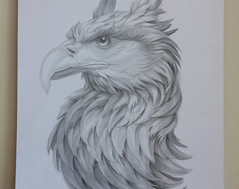 340x270 Unicorn Pencil Drawing Etsy - Unicorn Pencil Drawing