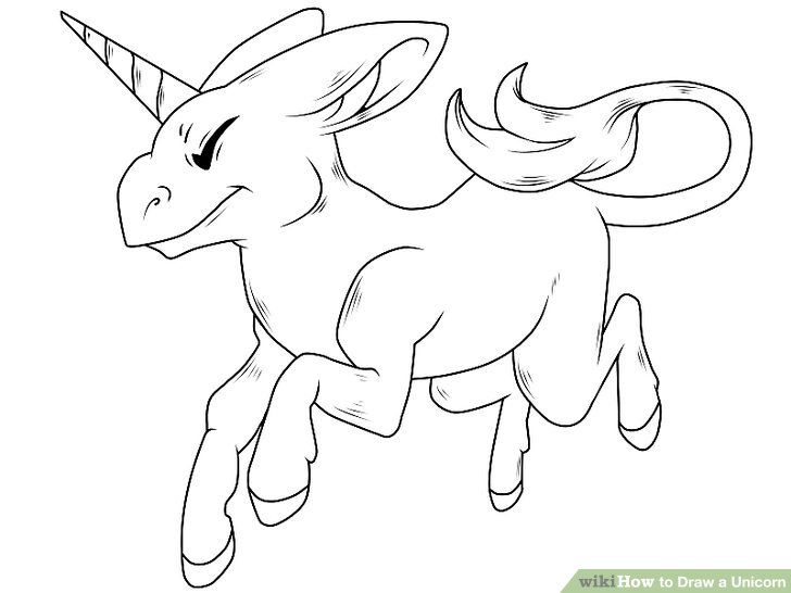 Unicorn Simple Drawing