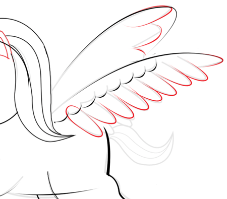 450x395 How To Draw Cute Chibi Cartoon Unicorns With Easy Step - Unicorn With Wings Drawing