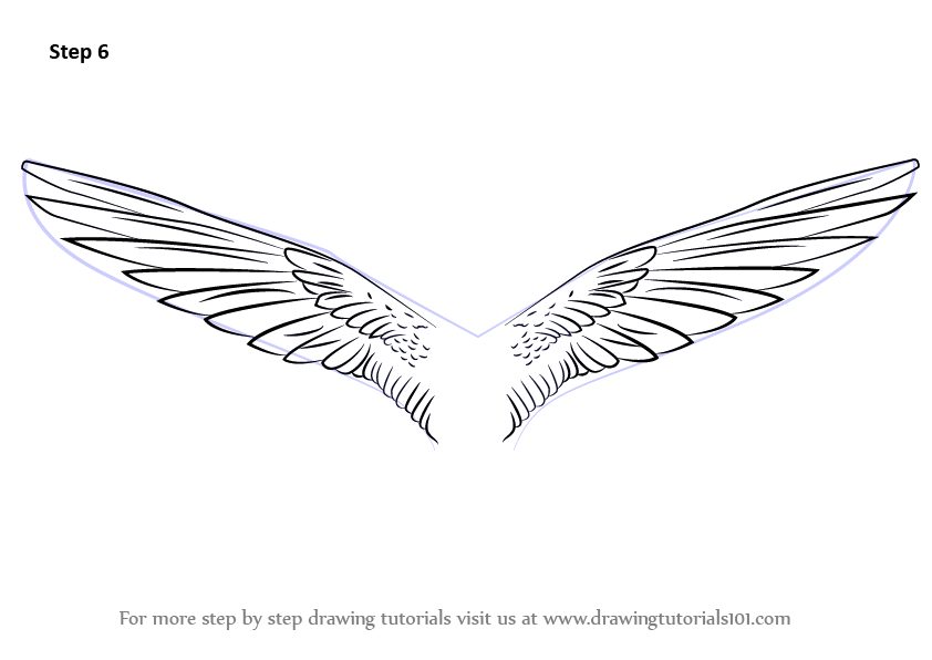 842x596 Learn How To Draw Unicorn Wings - Unicorn With Wings Drawing