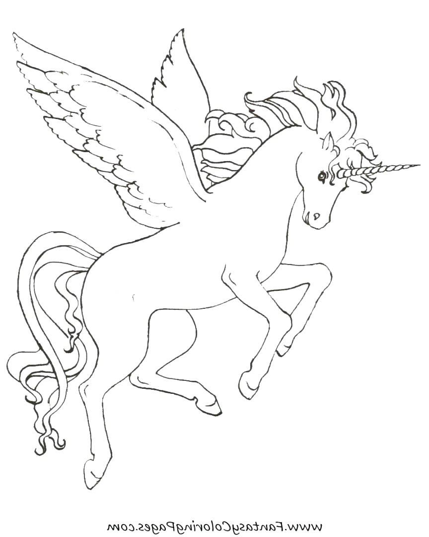 864x1080 Unicorn Pegasus Coloring Pages - Unicorn With Wings Drawing