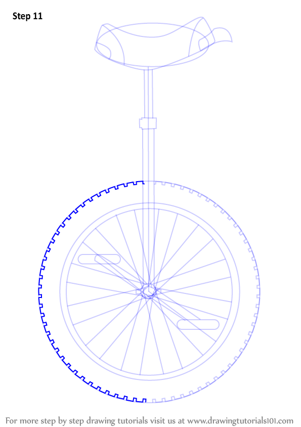 595x844 Learn How To Draw A Unicycle - Unicycle Drawing