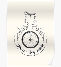 210x230 Unicycle Drawing Posters Redbubble - Unicycle Drawing