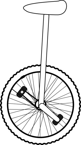 334x600 Unicycle Drawing Free Download - Unicycle Drawing