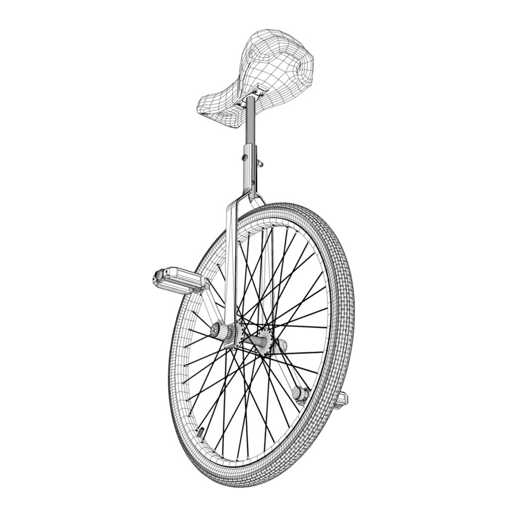 1050x1050 Unicycle - Unicycle Drawing