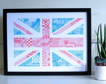 340x270 union jack drawing etsy - Union Jack Drawing