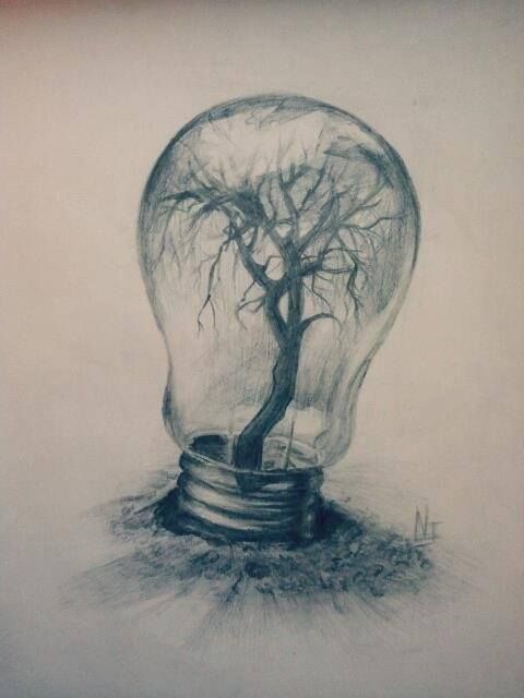 480x640 Another Piece Of Surrealism That Shows How A Simple Idea Can Be - Unique Drawing Ideas