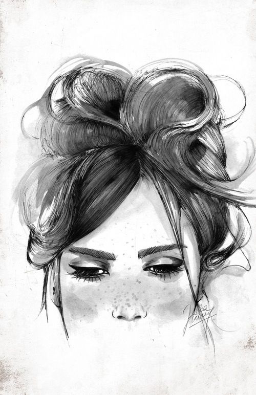 500x772 unique style art ideas art, pencil portrait, drawings - Unique Drawings