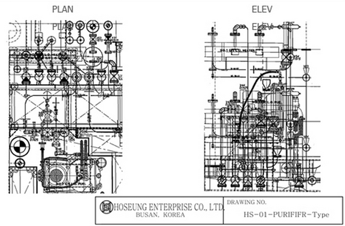 1141x746 drawing of purifier unit hoseung ent co ltd - Unit Drawing