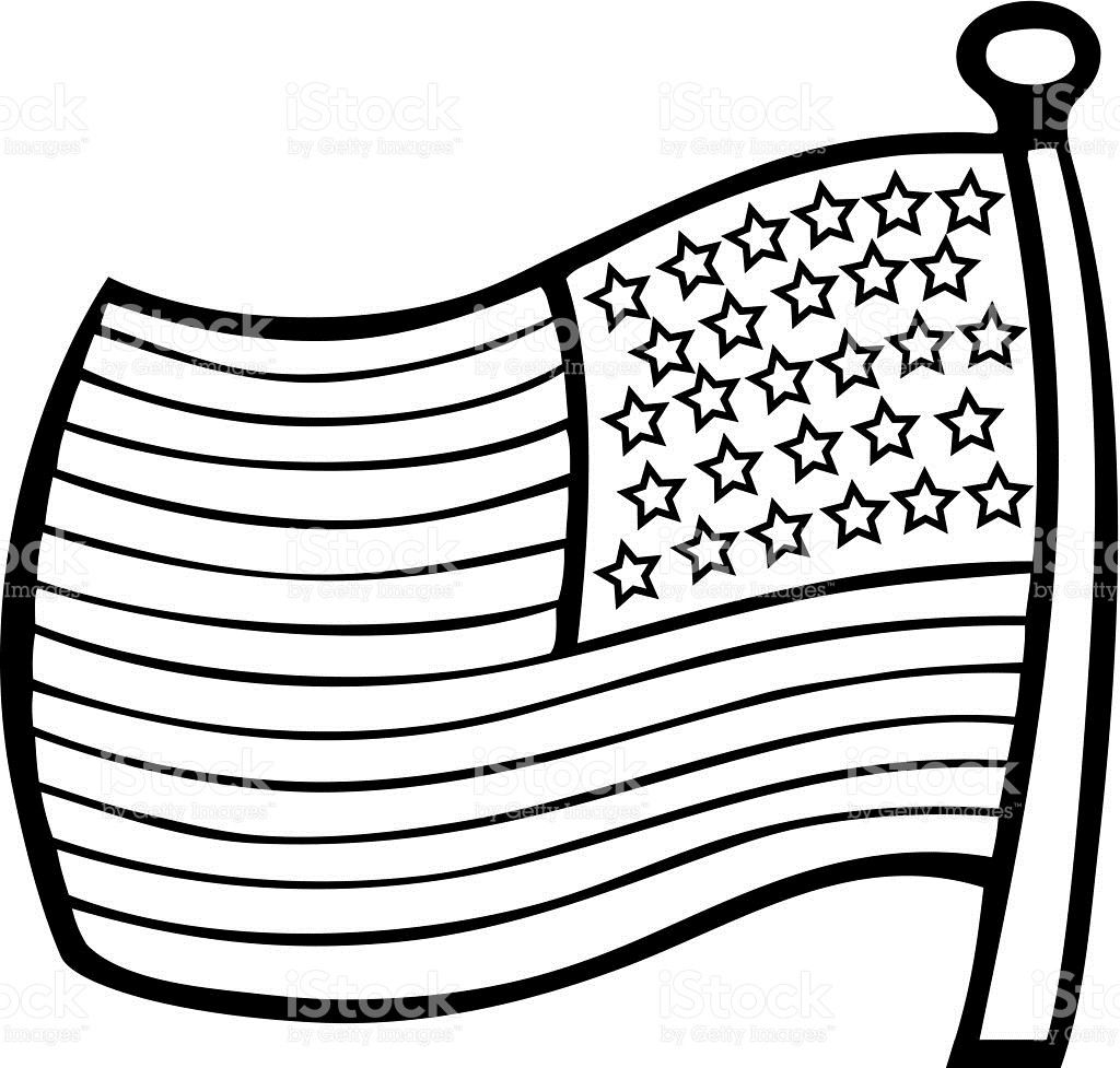 1024x977 united states flag drawing us outline - United States Flag Drawing