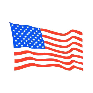 310x310 united states flag waving drawing american flag decals, decal - United States Flag Drawing