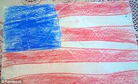 468x286 Controversy Over Child's Flag Drawing - United States Flag Drawing