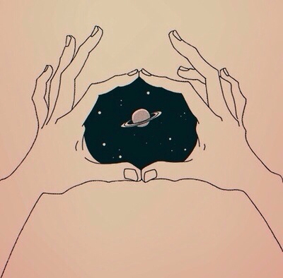 400x394 Art, Cool Kids, Drawings, Dream, Freedom, Galaxy, Hands, No - Universe Tumblr Drawing