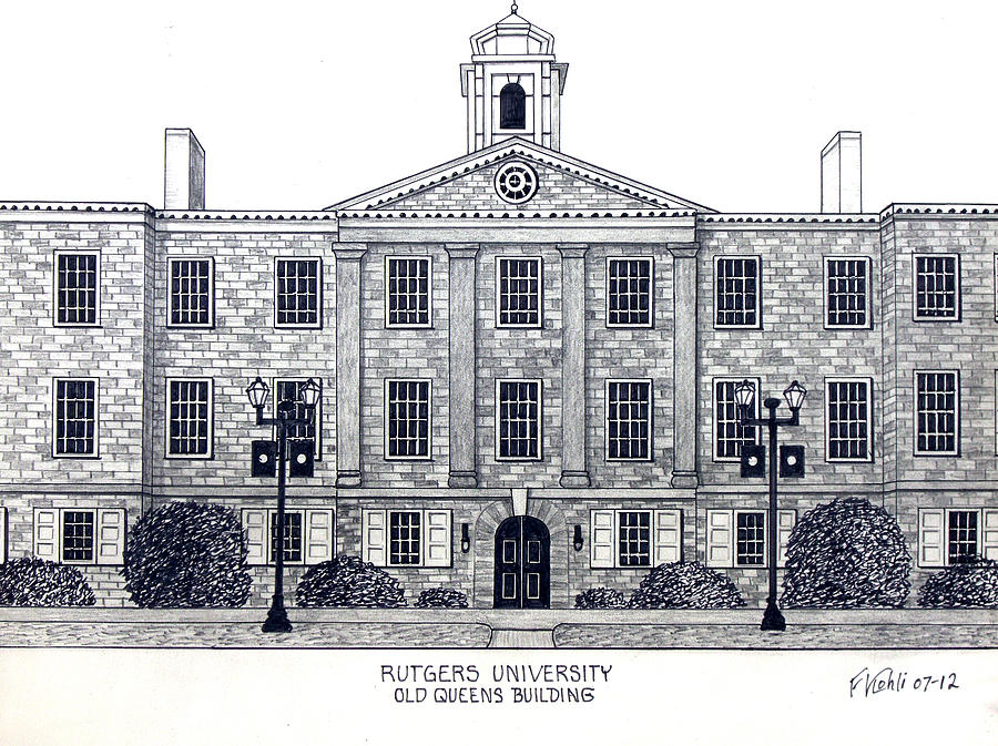 900x673 Rutgers University Drawing - University Drawing