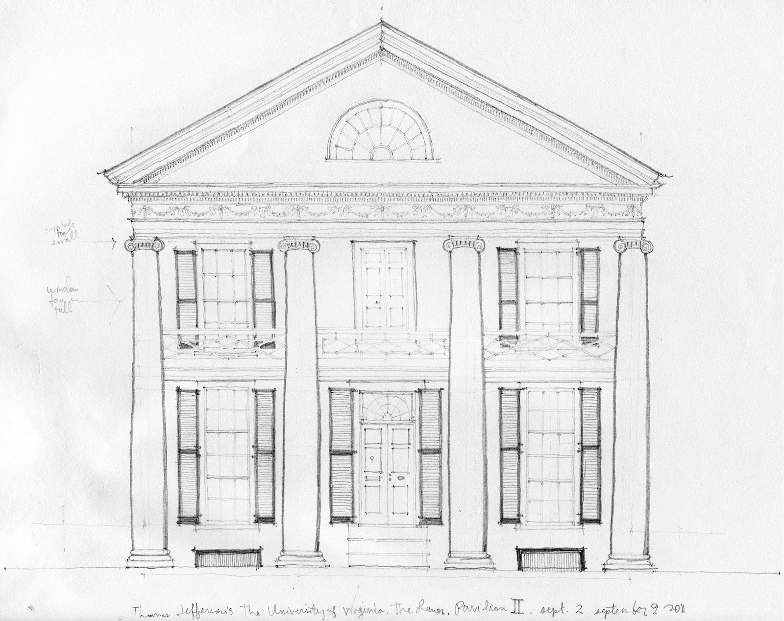 1600x1268 Turn Of The Centuries On Site Sketching The University Pavilion - University Drawing