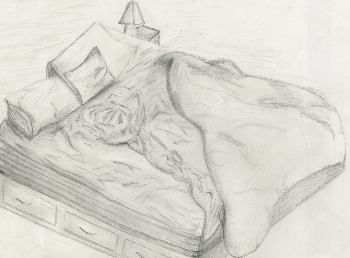 1200x887 unmade bed on behance - Unmade Bed Drawing