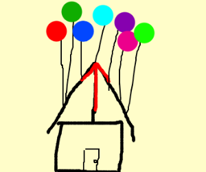 300x250 The Up House Drawing - Up House Drawing