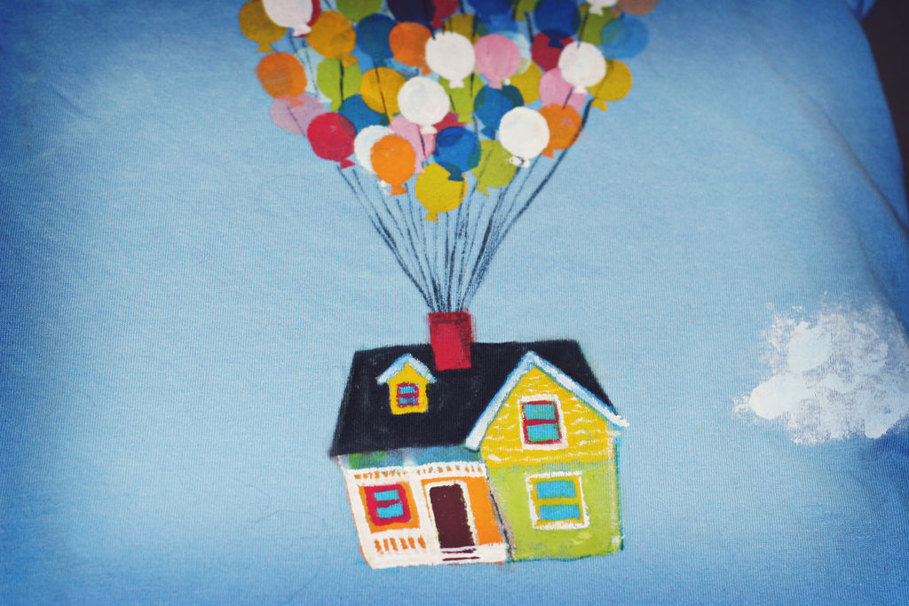 1024x683 Toddler Stamped Up Inspired Balloon T Shirt Steps - Up House Drawing