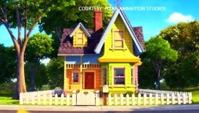 640x365 the house from up the house that inspired the movie up is - Up Movie House Drawing