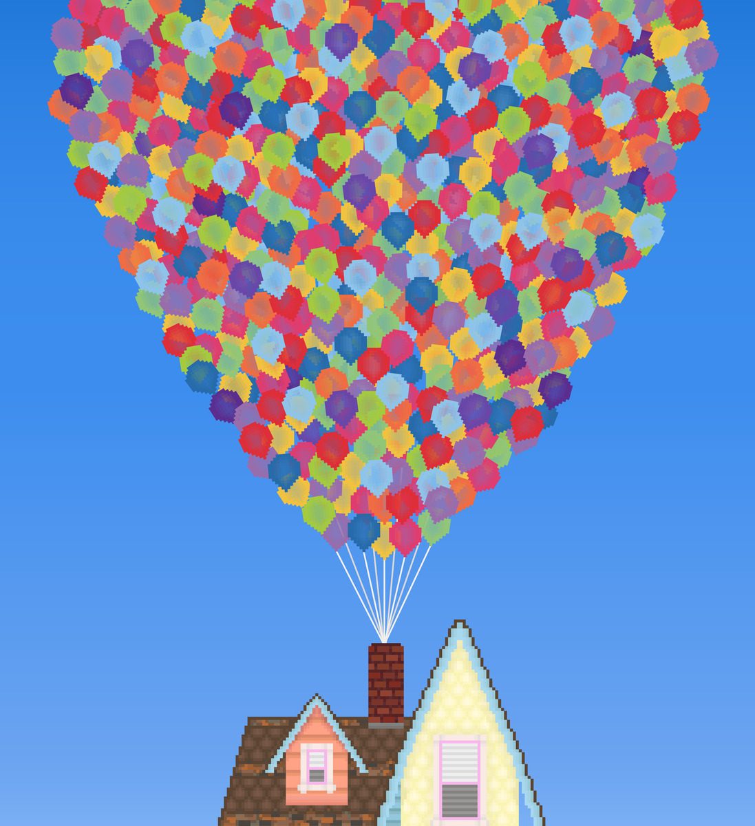 Домик с воздушными шарами