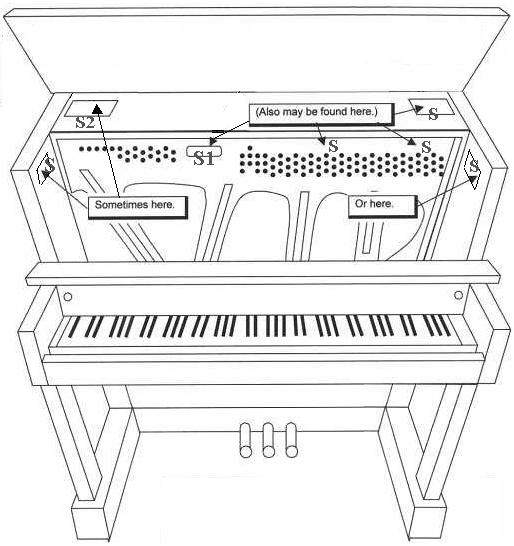 514x546 june - Upright Piano Drawing