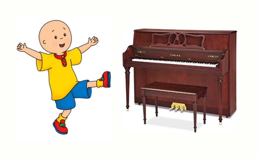 904x554 Caillou Play A Upright Piano - Upright Piano Drawing