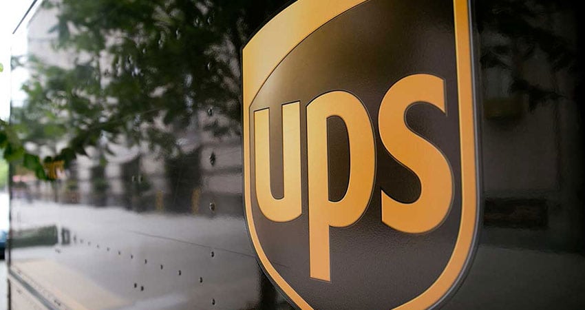 850x450 ups looks to solve supply chain issues with blockchain patent - Ups Truck Drawing