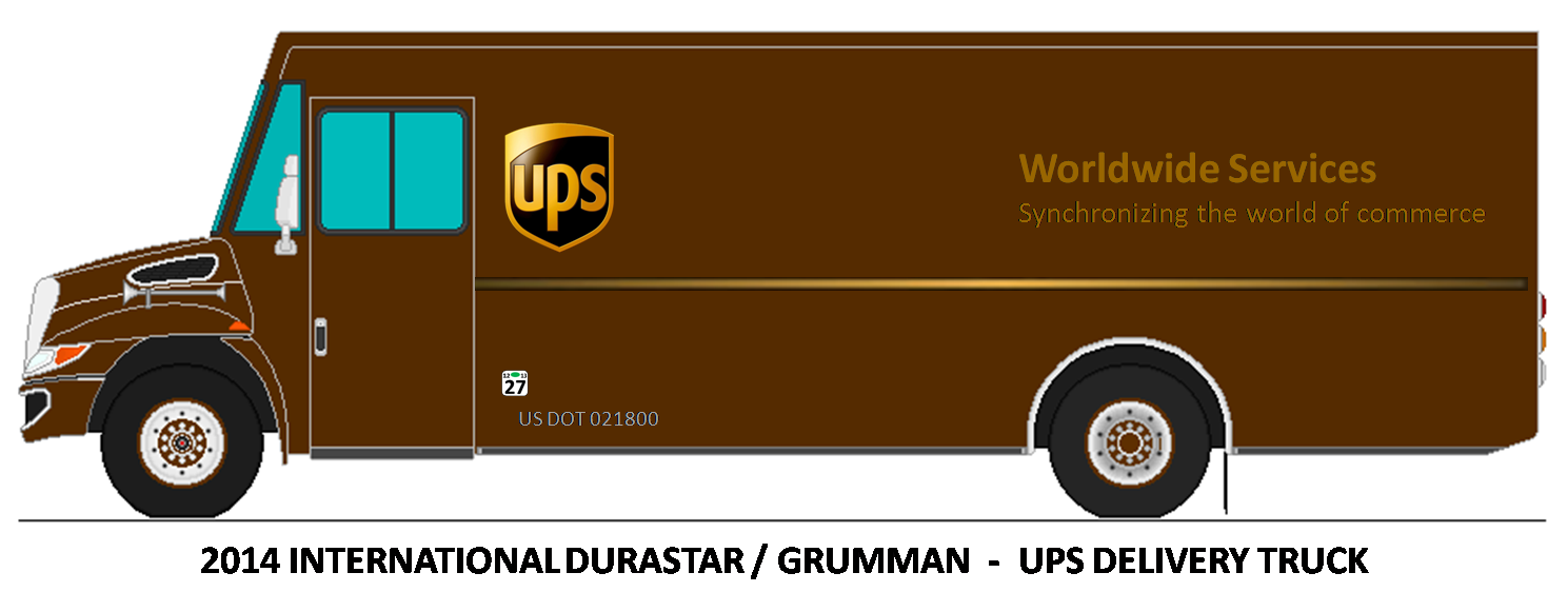 1489x562 ups truck clipart clip art transportation and vehicles clip - Ups Truck Drawing