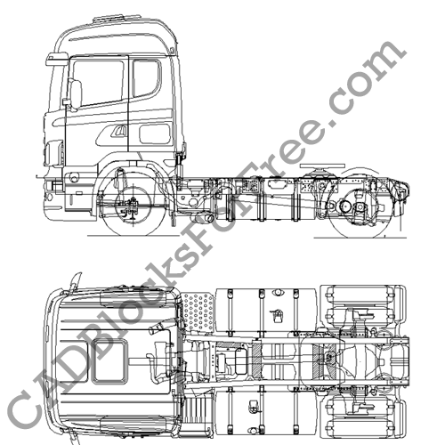 500x500 vans pick ups cad blocks for free - Ups Truck Drawing