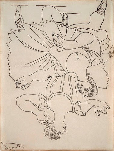 378x500 picasso ballerina upside down drawing rebecca zdybel - Upside Down Drawing
