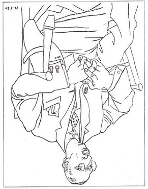 291x370 Drawing Picasso Upside Down - Upside Down Drawing